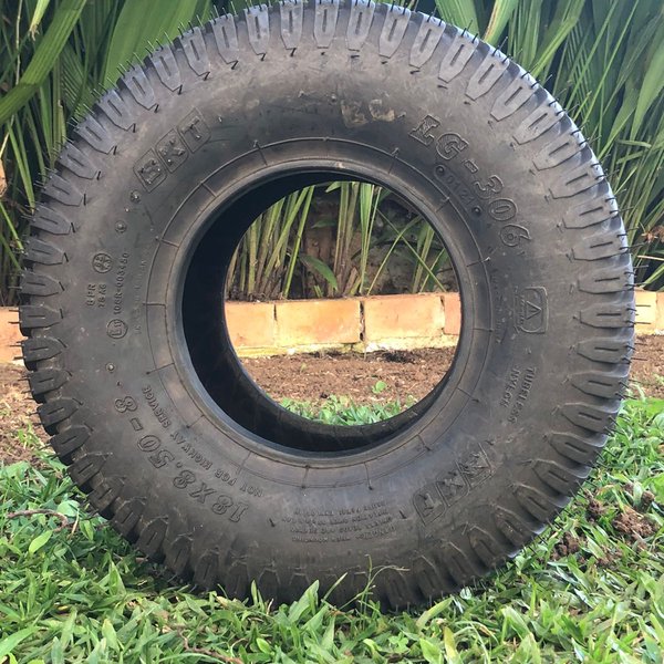 Pneu 18x8.50-8 6PR TL LG306 BKT - Cortador de Grama