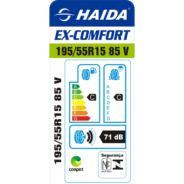 Pneu Haida 195/55R15 EX-Comfort 85V - Pneutek Pneus