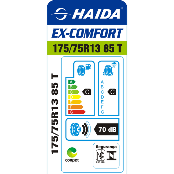 Pneu HAIDA Ex Comfort para Carros Compactos Econômicos